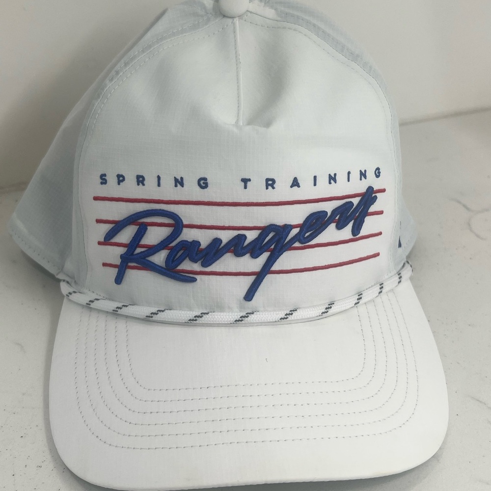 47' Texas Rangers Downburst Hitch Adjustable SnapBack Hat - White